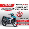 COVERSET BODYSET YAMAHA Y15 Y15ZR V1 V2 CS6 CYAN BLACK SILVER VELOZI EDITION SIAP TANAM CLEAR 2K