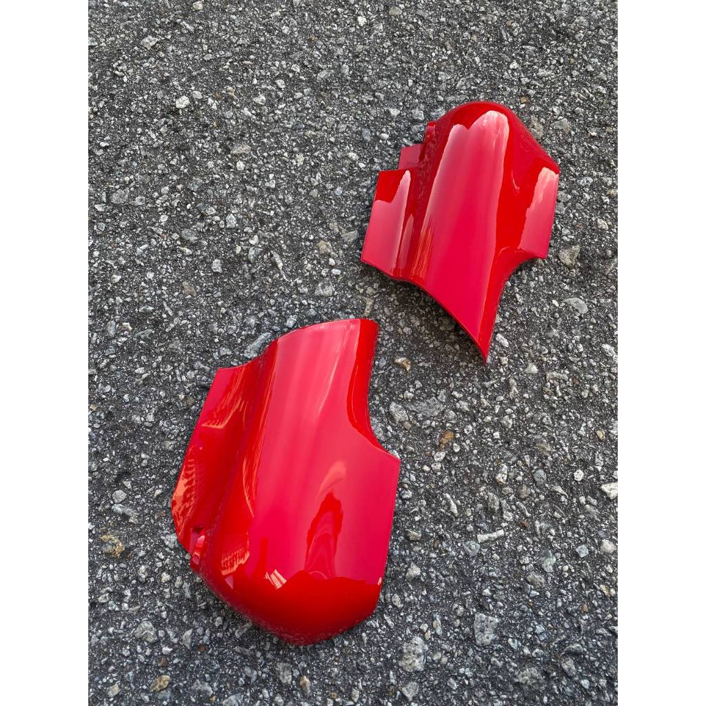 COVERSET YAMAHA LAGENDA SRL 110Z ( 1ST EDITION ) VRC WHITE MERAH MADE IN MALAYSIA SIAP TAMPAL STICKER M SEKI VERSION