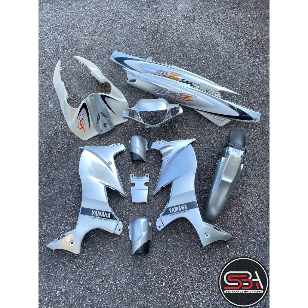 STICKER STRIPE BODY SET / COVERSET 125Z MORITAKA SILVER SABIT ORIGINAL YAMAHA