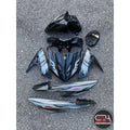 COVERSET BODYSET EGO AVANTIZ YAMAHA STICKER SIAP TANAM FIRE API BLACK HITAM 002 DOCTOR FULLSET