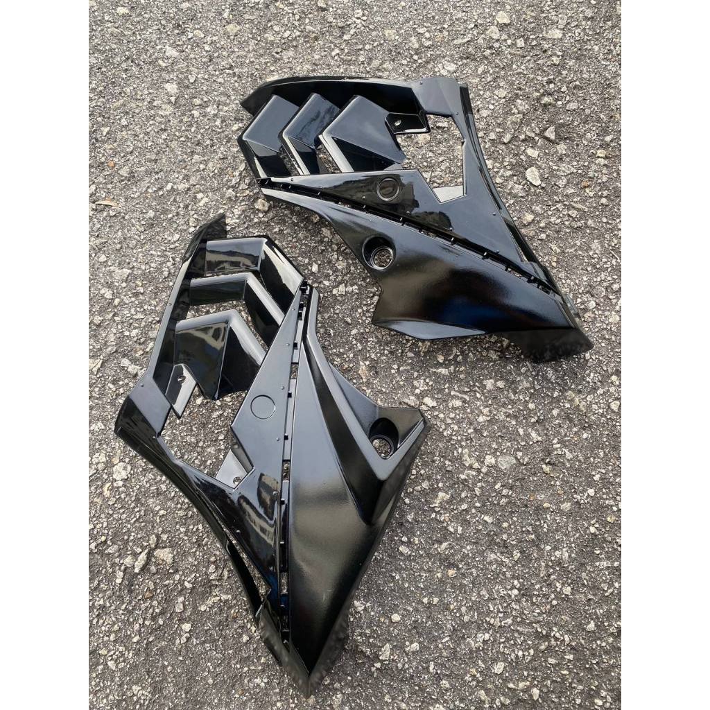INNER VERSION KILAT MATELIC Y150 ZR Y15 V1 COMPLETE SET COVER INNER HITAM BLACK OEM DOCTOR 13 ITEM (FULLSET) READY STOK