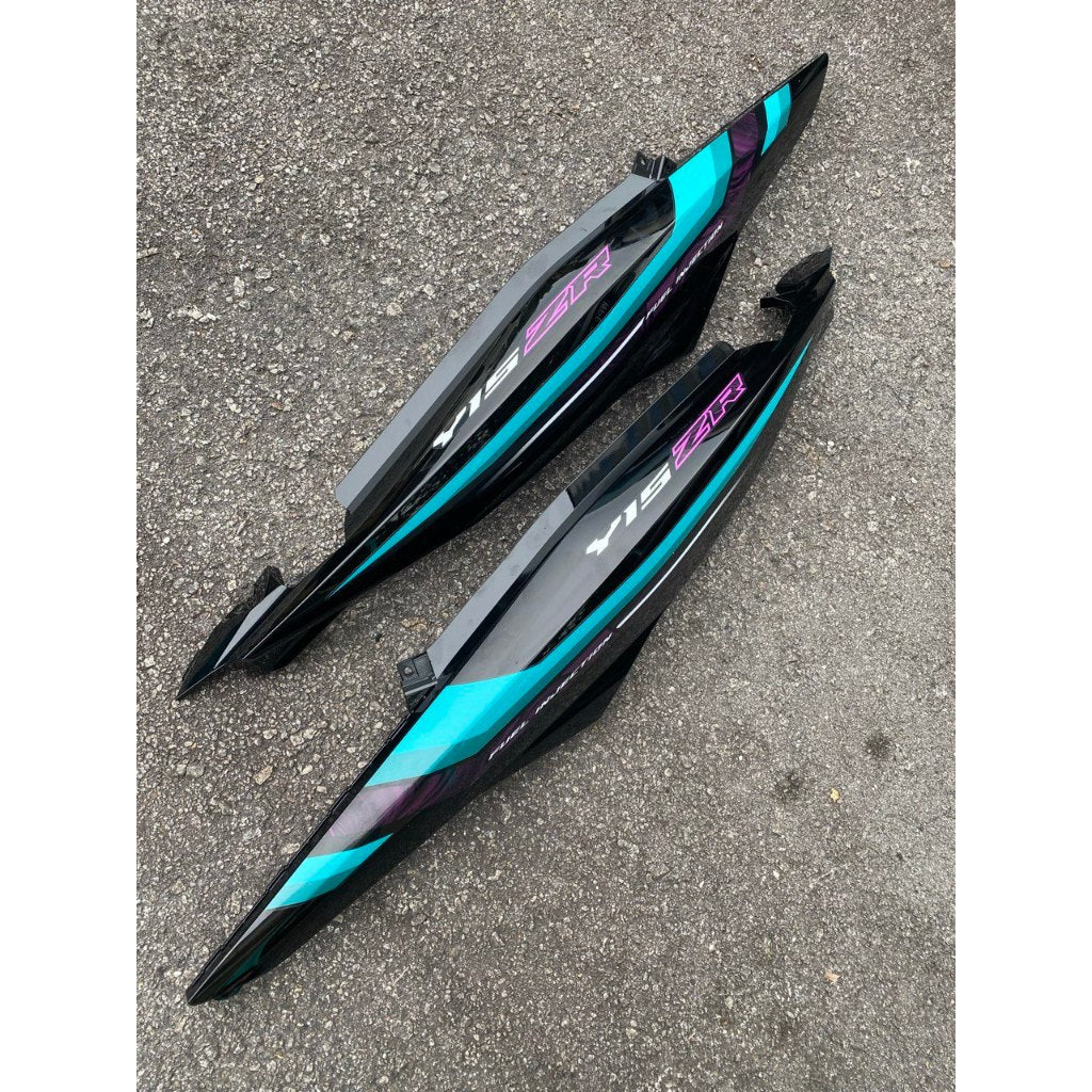 COVERSET HONG LEONG YAMAHA HLY DOCTOR VELOZI Y15 YSUKU Y15ZR V1 V2 CYAN CS6 2022 TAMPAL / TANAM CLEAR ORIGINAL BODYSET