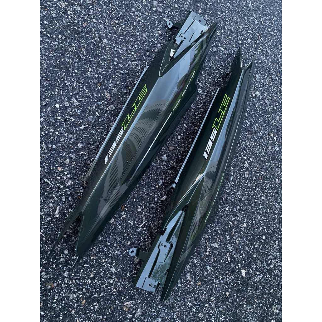COVERSET BODYSET YAMAHA LC LC135 V6 V7 DNLGM1 ARMY GREEN STRIPE TANAM CODE 003 DOCTOR VELOZI EDITION OEM 2022