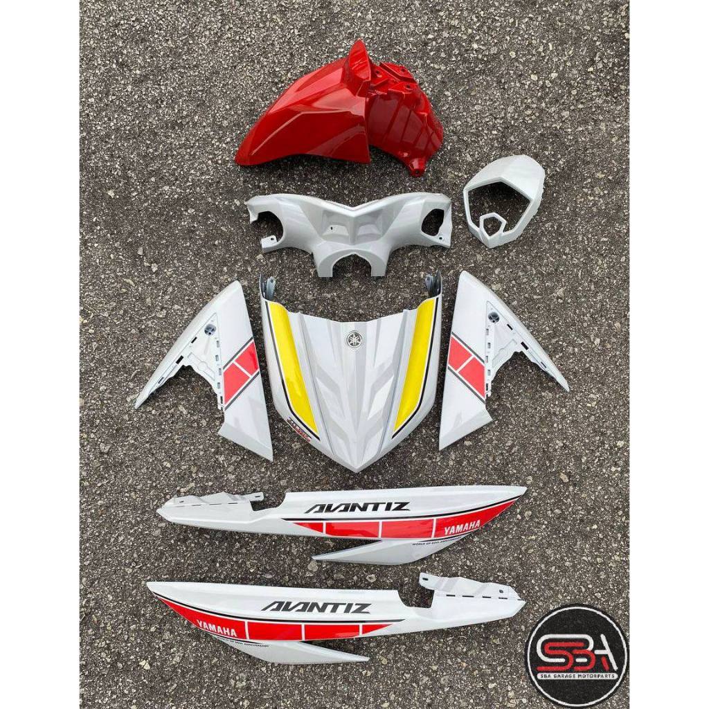 COVERSET BODYSET EGO AVANTIZ YAMAHA STICKER SIAP TANAM 60th ANNIVERSARY RED 004 DOCTOR FULLSET NEW