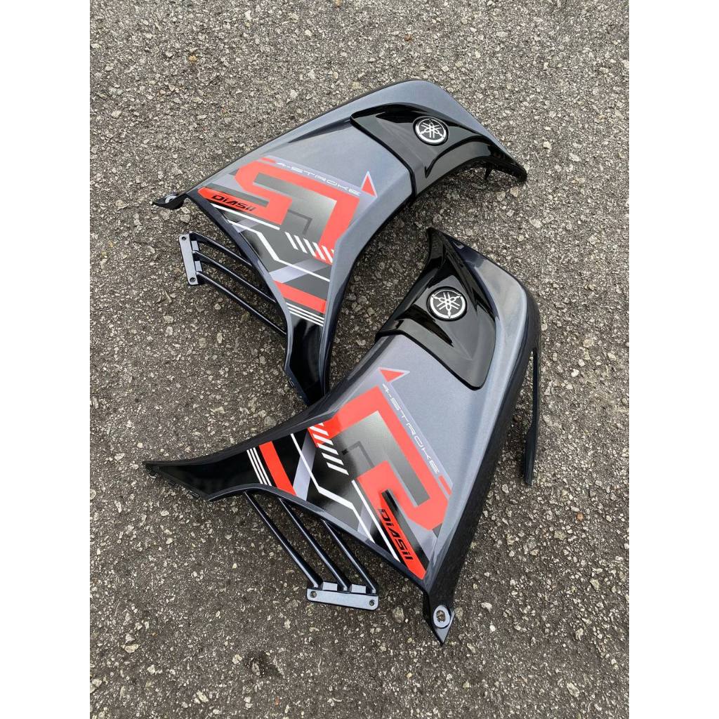 COVERSET YAMAHA LC LC135 V2 EXCITER R 4 ST STROKE ECT GREY DBNM8 BLACK HITAM BODYSET SIAP TANAM VELOZI WITH COVER METER