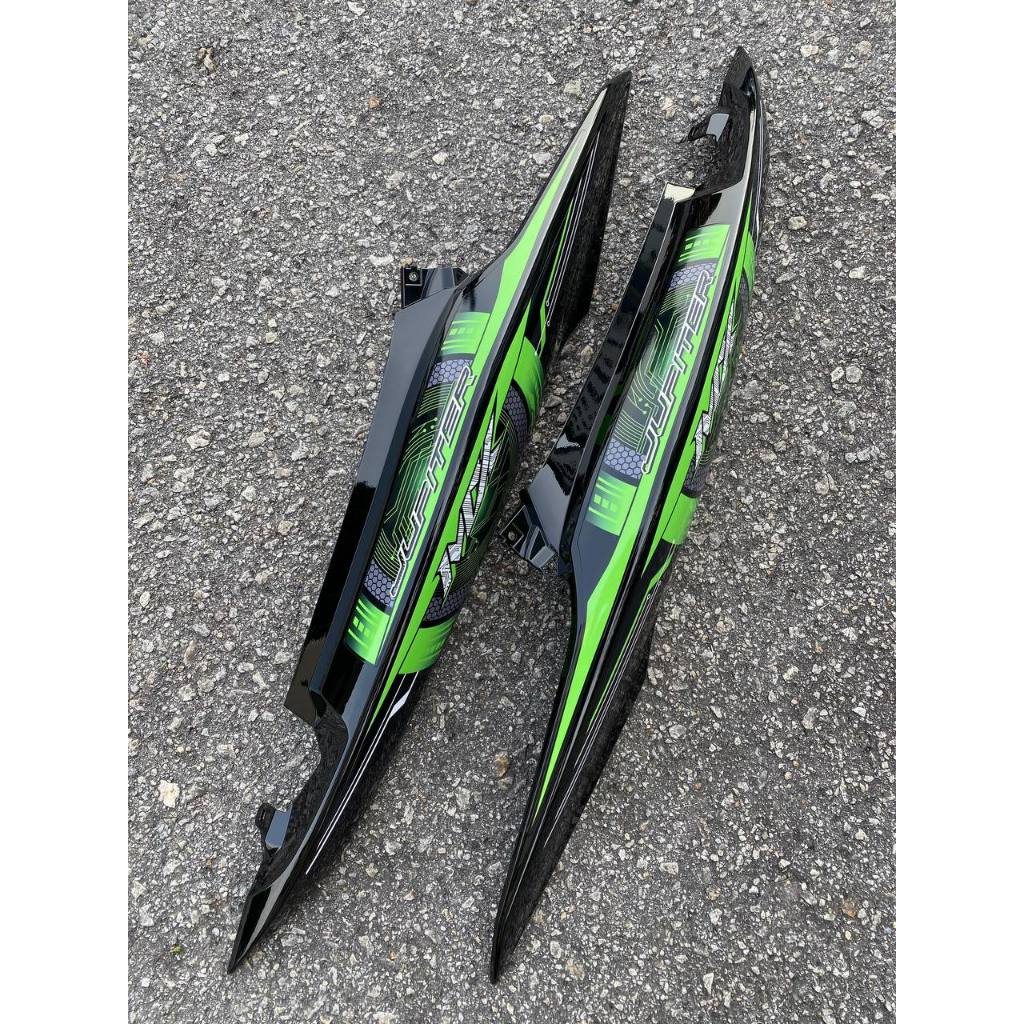 MOTORCYCLE COVERSET BODYSET LC135 LC V8 JUPITER MX APPLE GREEN BLACK FUEL INJECTION FI YAMAHA SIAP TANAM VELOZI