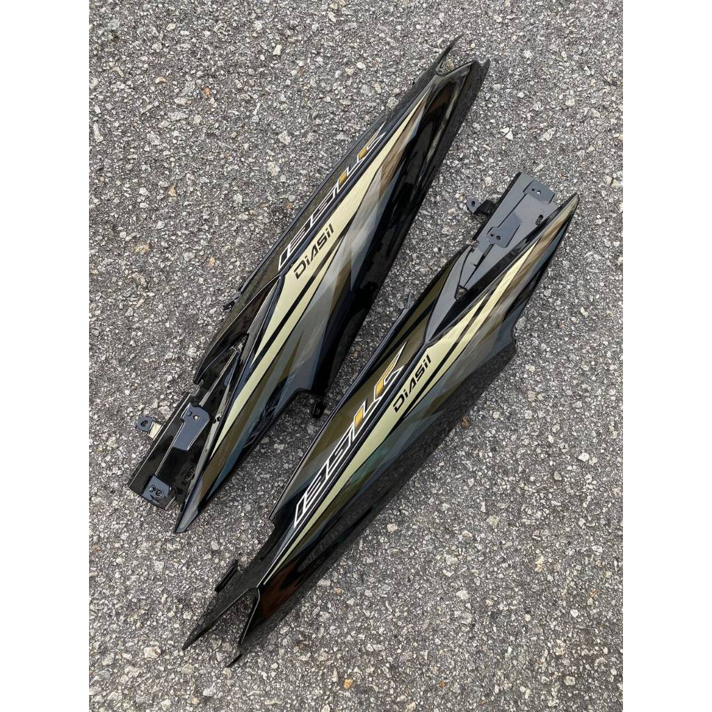 COVERSET HONG LEONG YAMAHA HLY VELOZI M SEKI LC LC135 V2 V3 V4 V5 V6 HITAM KILAT STANDARD NO 16 STRIPE SIAP TAMPAL
