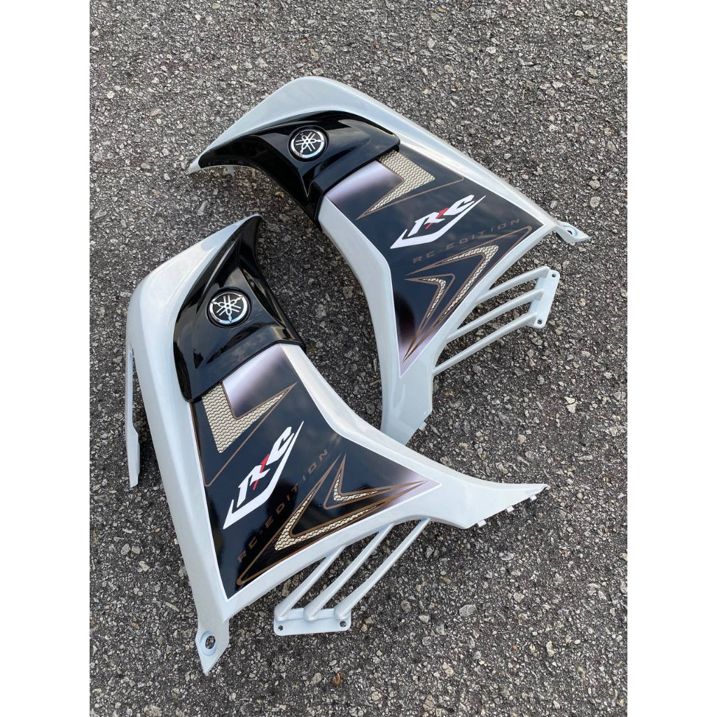 COVERSET YAMAHA LC LC135 V2 RC BLACK CRYSTAL WHITE L2-RC-1 BODYSET SIAP TANAM VELOZI WITH COVER METER