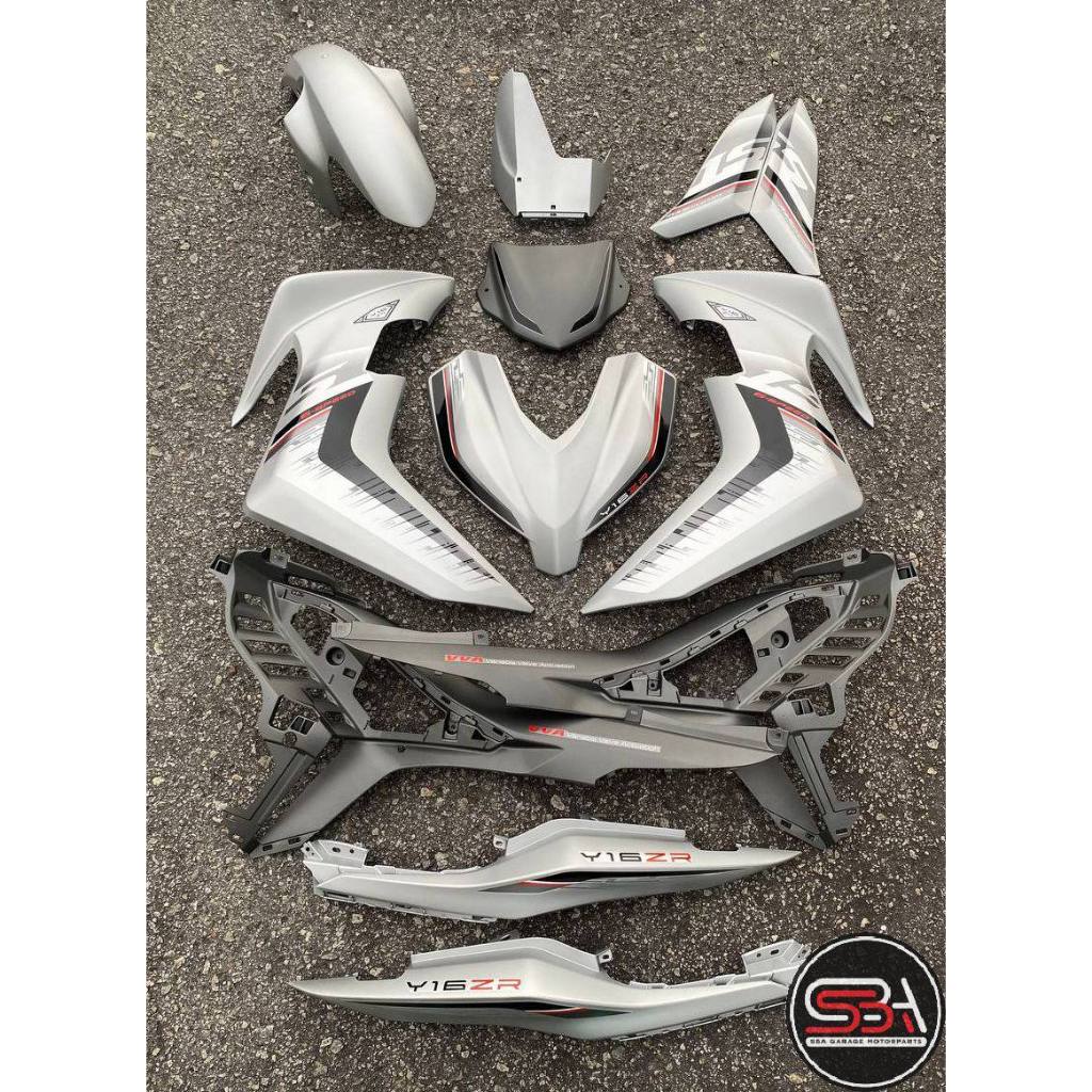 Y16 COVERSET Y16ZR STANDARD SILVER MS1 MNM3 Y16-S-3 ORIGINAL VELOZI YAMAHA SIAP TAMPAL READY STOK