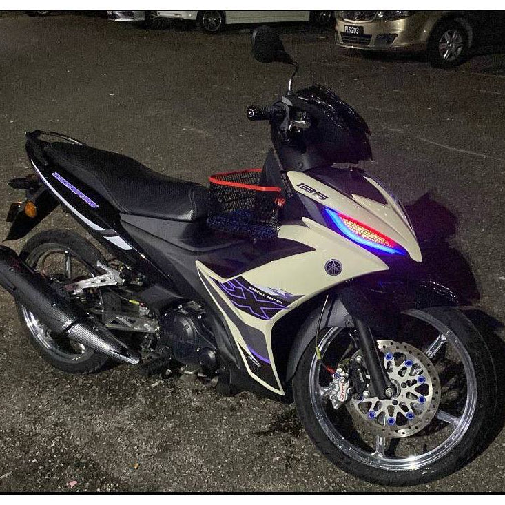 COVERSET BODYSET LC135 LC V8 DR CREAMY EX 033 FUEL INJECTION FI YAMAHA SIAP TANAM DOCTOR OEM