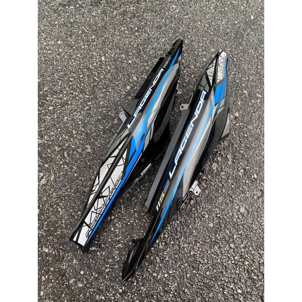 COVERSET BODYSET LAGENDA SRL 115 / 115Z Fi INJECTION HITAM KILAT BIRU BLUE STANDARD COLOR M SEKI SET SIAP TAMPAL