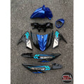 COVERSET BODYSET EGO AVANTIZ YAMAHA STICKER SIAP TAMPAL VPBC5 BLACK BIRU M SEKI FULLSET NEW