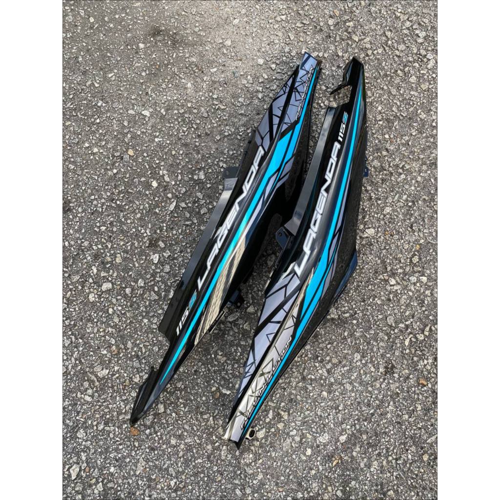 COVERSET BODYSET YAMAHA LAGENDA SRL 115 / 115Z FI CYAN CM6 BLACK STICKER SIAP TAMPAL WS VELOZI SET  LFI-S-4