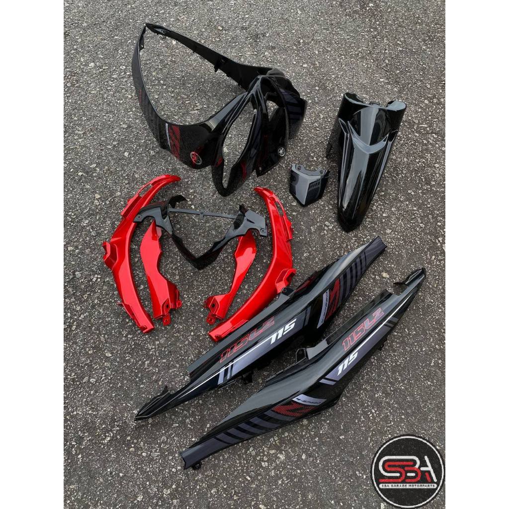 COVERSET BODYSET YAMAHA LAGENDA SRL 115 / 115Z FI BLACK BATMAN 2015 EDITION LFi-ST-2 STICKER SIAP TANAM VELOZI SET