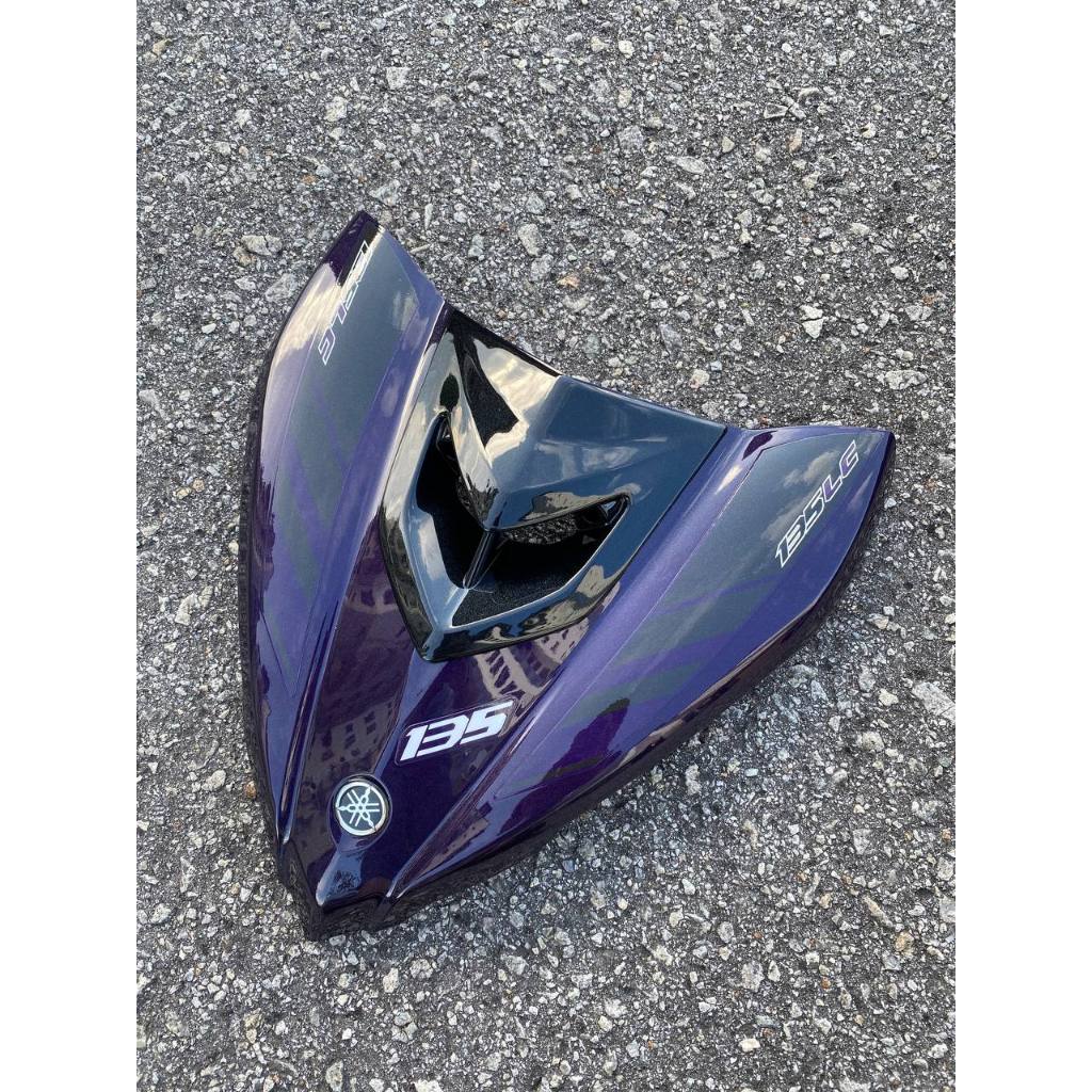 COVERSET BODYSET YAMAHA LC LC135 V6 V7 DR PURPLE GREY UNGU 2015 STRIPE TANAM CODE 034 DOCTOR VELOZI EDITION OEM