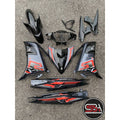 COVERSET YAMAHA LC LC135 V2 EXCITER R 4 ST STROKE ECT GREY DBNM8 BLACK HITAM BODYSET SIAP TANAM VELOZI WITH COVER METER