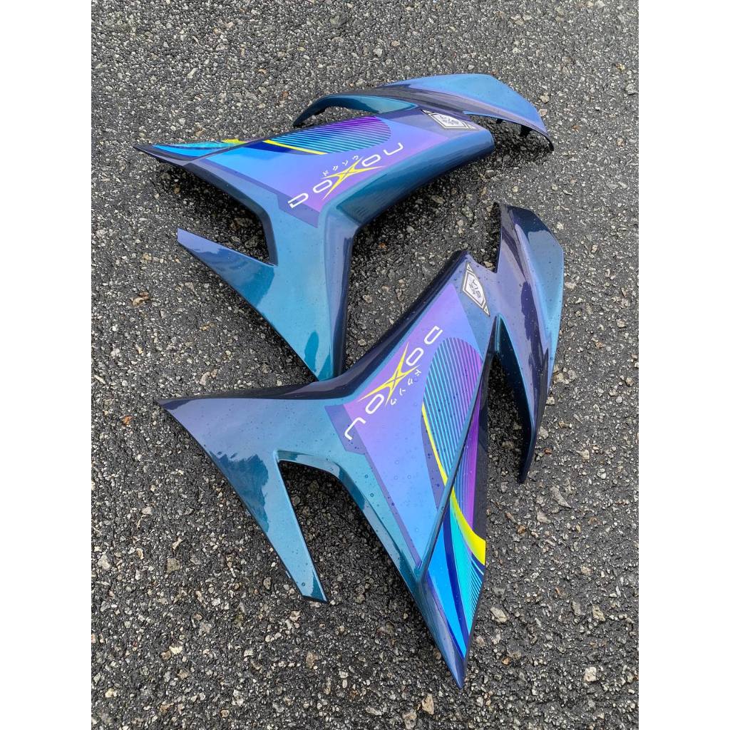 COVERSET Y15 Y15ZR DOXOU DPBMU CHAMELEON PURPLE SIAP TANAM PREMIUM EDITION  V1 V2 NEW ORIGINAL VELOZI