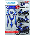 MOTORCYCLE COVERSET BODYSET LC135 LC V8 DPBMC MOVISTAR M PUTIH L8-M1 FUEL INJECTION FI YAMAHA SIAP TANAM VELOZI