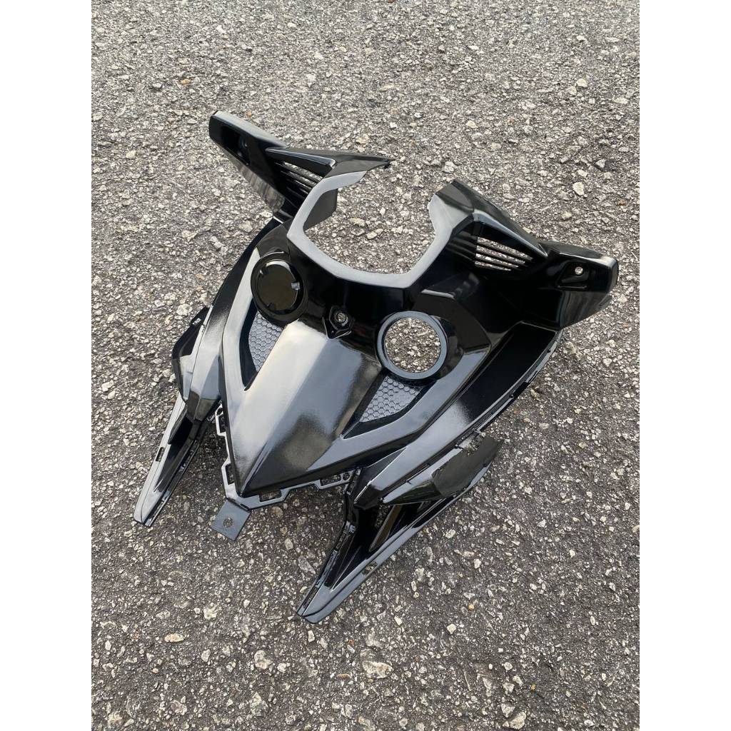 INNER VERSION KILAT MATELIC Y150 ZR Y15 V1 COMPLETE SET COVER INNER HITAM BLACK OEM DOCTOR 13 ITEM (FULLSET) READY STOK