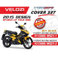 COVER SET Y15ZR V1 V2 KUNING HITAM YELLOW BLACK 1ST EDITION 2015 COVERSET BODYSET Y15ZR Y15 YSUKU VELOZI SIAP TAMPAL