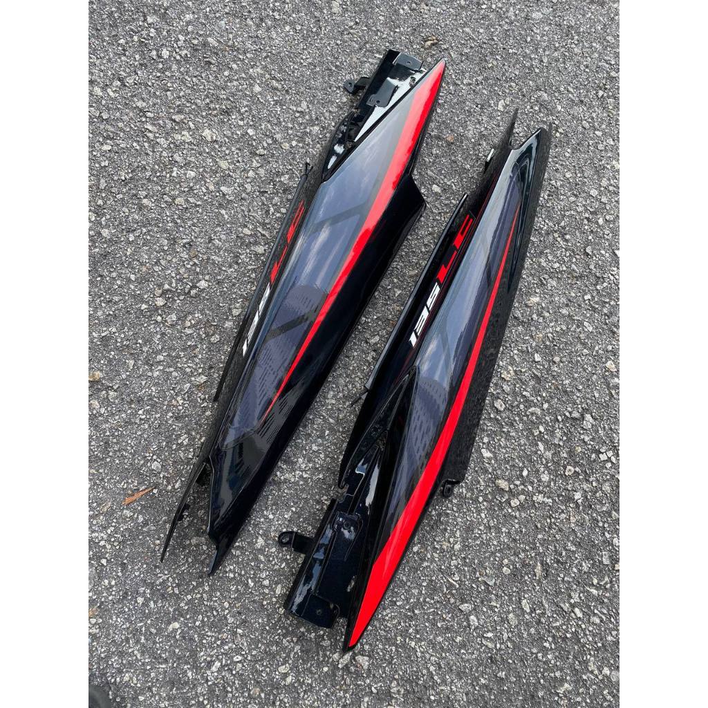 COVERSET BODYSET YAMAHA LC LC135 V6 V7 DR BLACK HITAM CODE 026 RXZ DESIGN STRIPE TANAM DOCTOR EDITION OEM