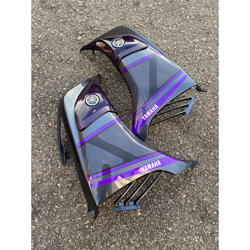 COVERSET BODYSET YAMAHA LC LC135 V6 V7 DR PURPLE 027 RXZ DESIGN STRIPE TANAM DOCTOR EDITION OEM