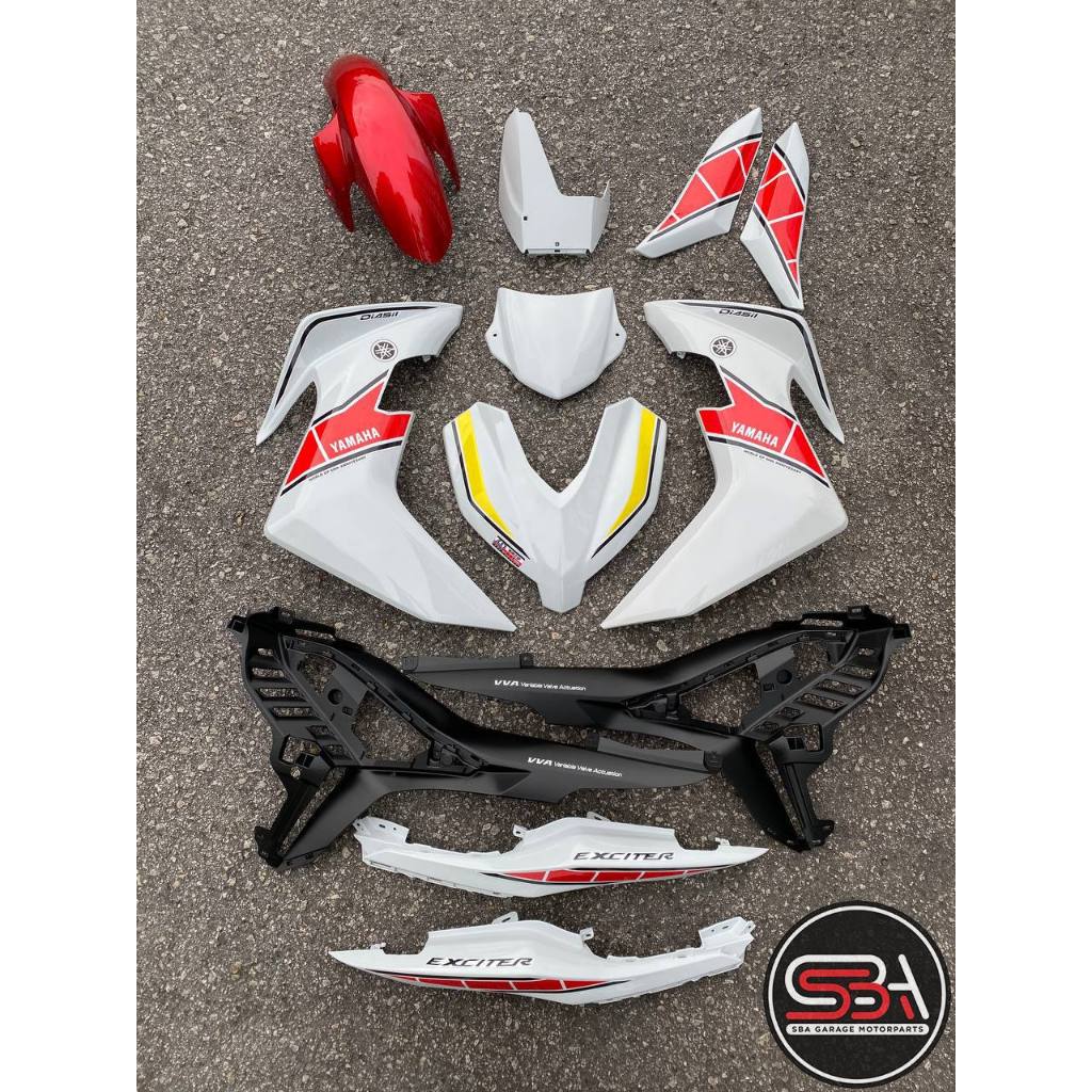 Y16 V1 V2 COVERSET Y16ZR MX KING DOCTOR VELOZI WORLD GP WHITE RED 60TH ANNIVERSARY YAMAHA SIAP TANAM READY STOCK MXK-2
