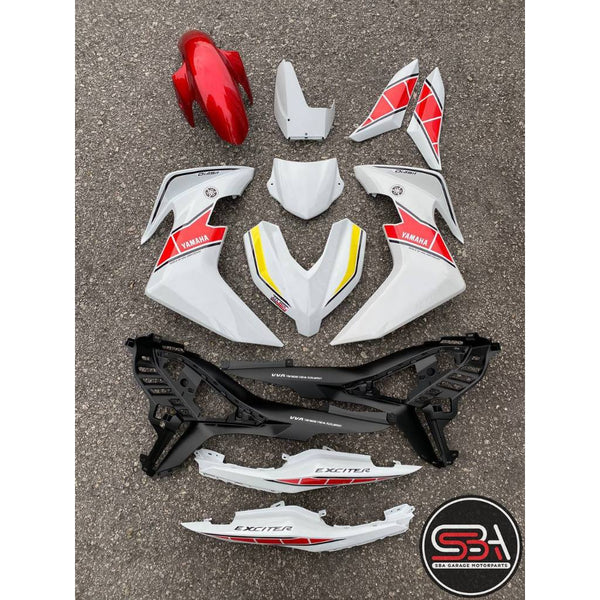 Y16 V1 V2 COVERSET Y16ZR MX KING DOCTOR VELOZI WORLD GP WHITE RED 60TH ANNIVERSARY YAMAHA READY TO INSTALL READY STOCK MXK-2