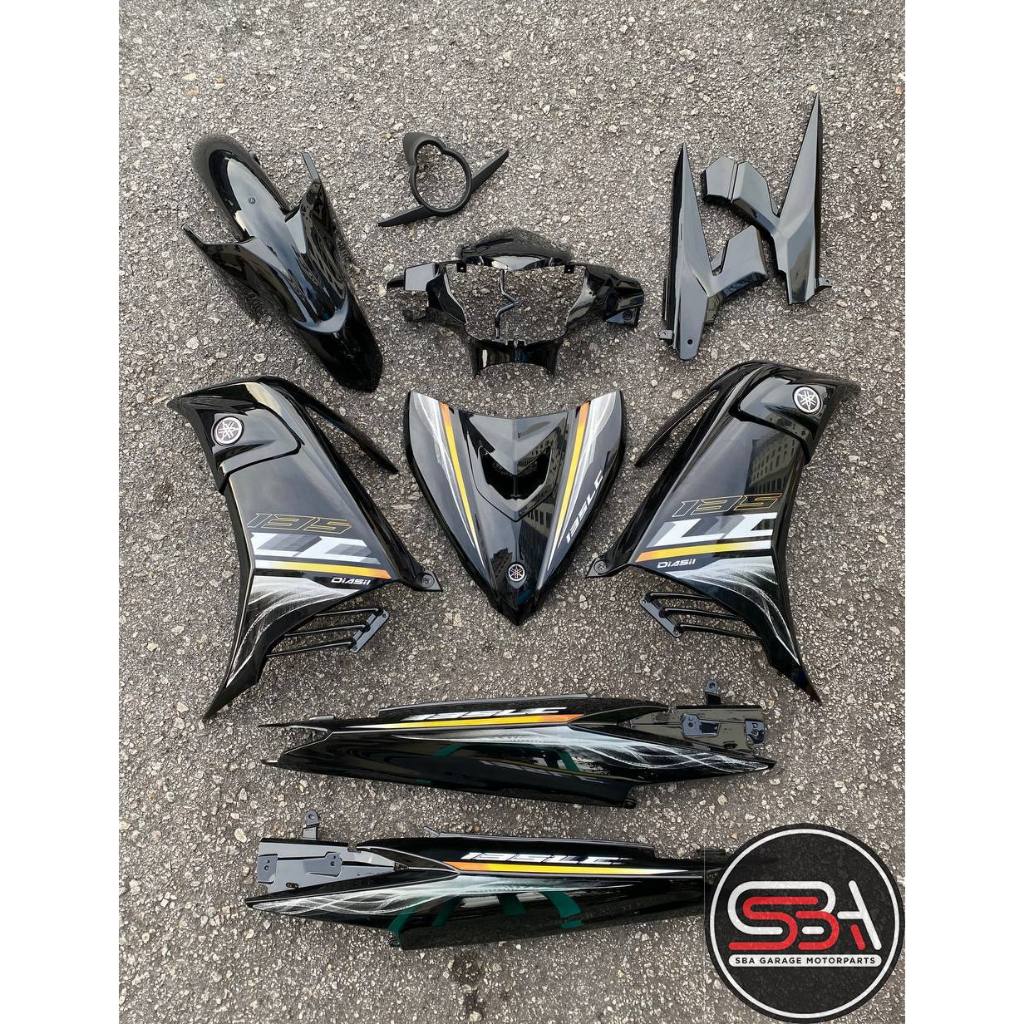 COVERSET HONG LEONG YAMAHA HLY VELOZI M SEKI LC LC135 V2 V3 V4 V5 V6 HITAM KILAT SE SPECIAL EDITION  STRIPE SIAP TAMPAL