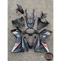 COVERSET BODYSET HONDA RS RS150 V1 DOCTOR HITAM BLACK LINE CODE 001 STRIPE SIAP TANAM