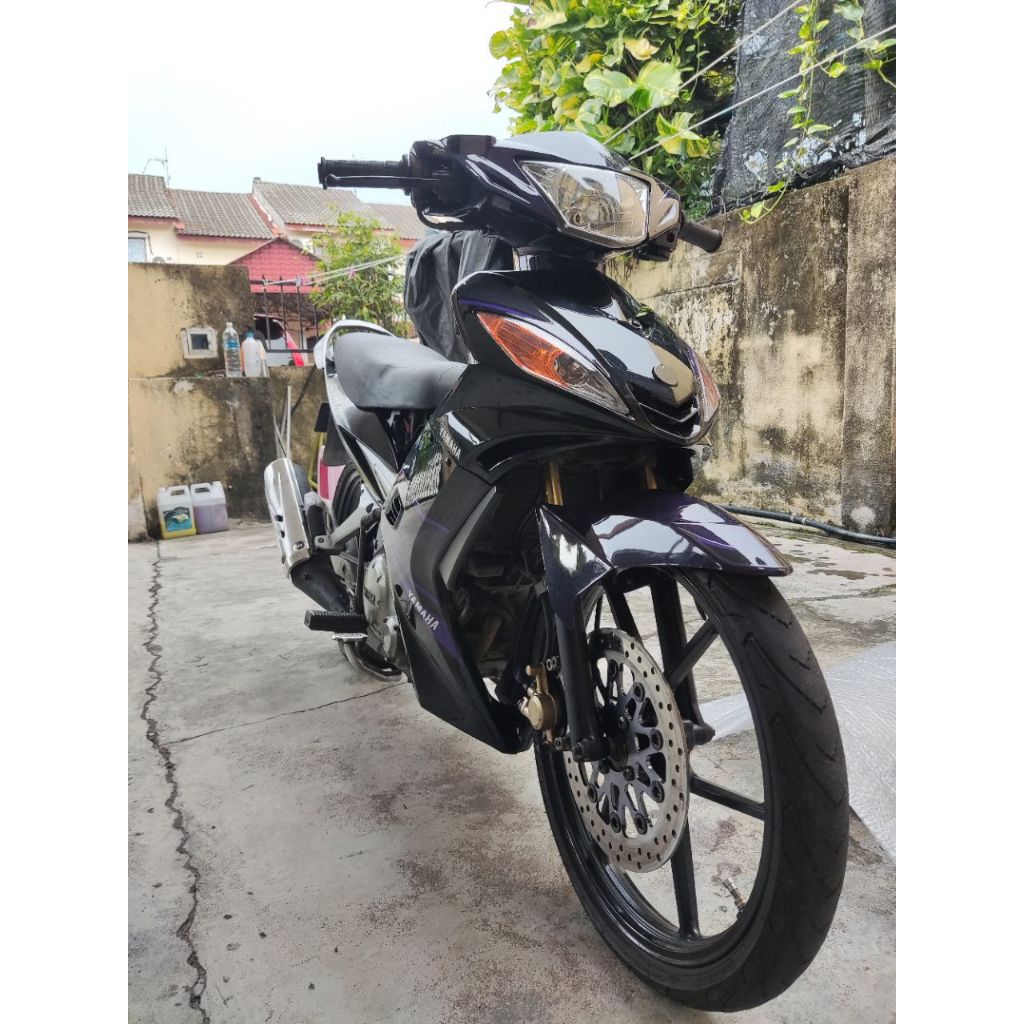 COVERSET BODYSET YAMAHA LC LC135 V1 DR PURPLE RXZ STRIPE TANAM CODE 017 DOCTOR EDITION OEM