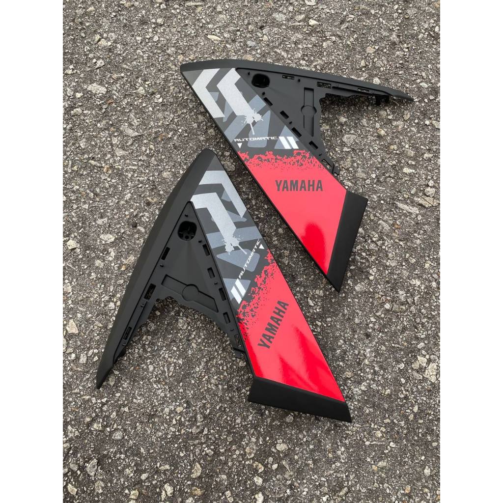 COVERSET BODYSET EGO AVANTIZ YAMAHA STICKER SIAP TAMPAL RM7 MATT BLACK MERAH M SEKI FULLSET NEW