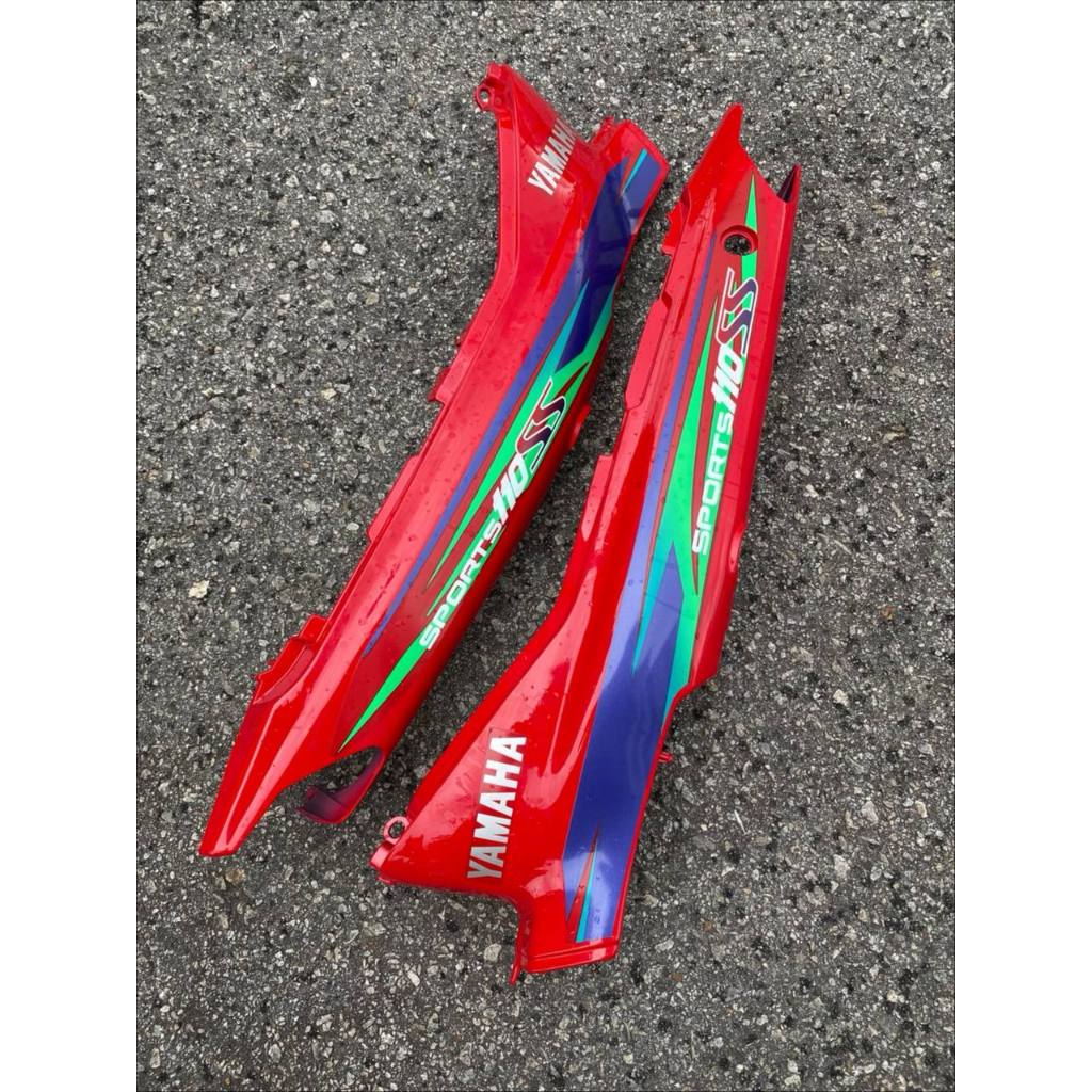 COVERSET SS SPORTS YAMAHA 110 SS Y110 3YR MR RED PP WHITE MERAH PUTIH M SEKI SET SIAP TAMPAL FULLSET
