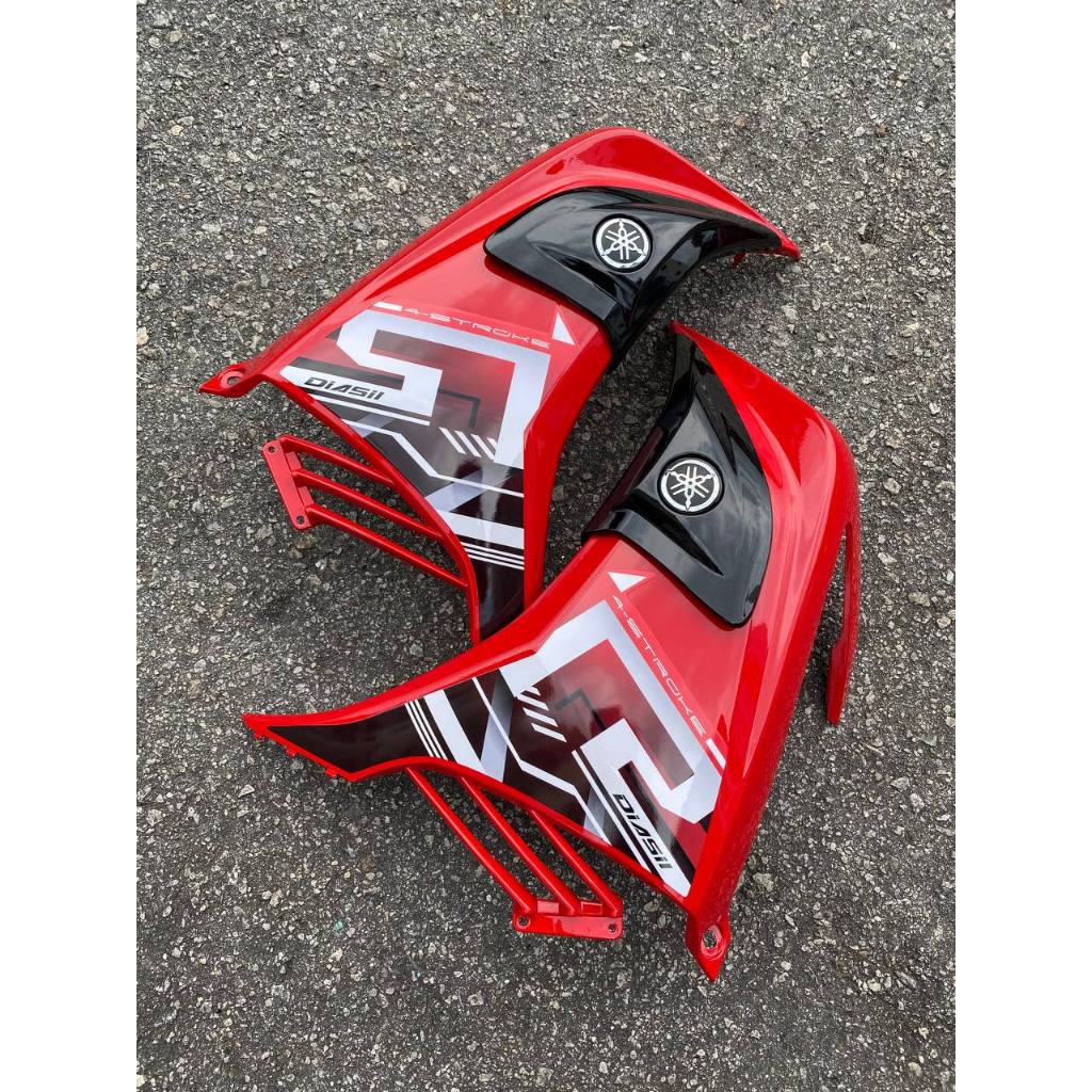 COVERSET YAMAHA LC LC135 V2 EXCITER R ST ROSE RED BLACK L2-ER-ST-2 SIAP TANAM ORIGINAL VELOZI WITH COVER METER