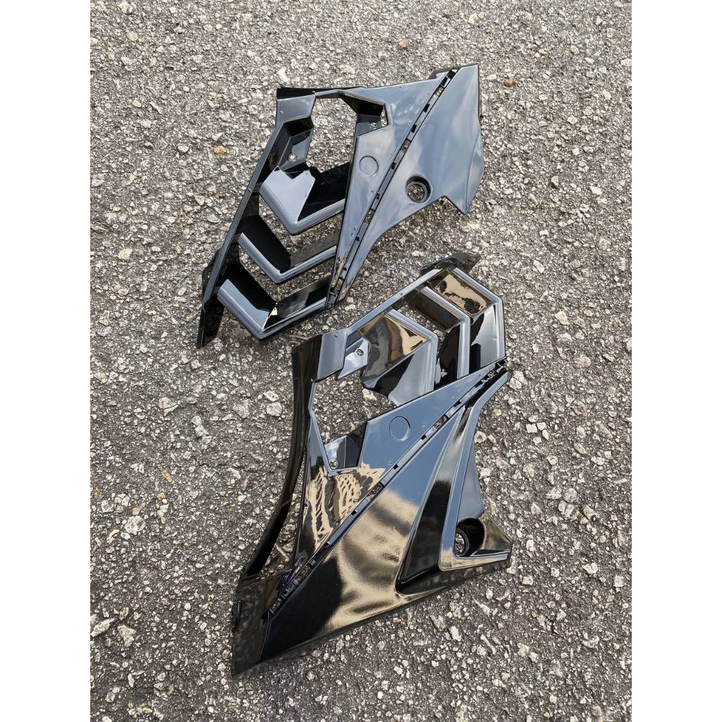 INNER VERSION KILAT MATELIC Y150 ZR Y15 V2 COMPLETE SET COVER HITAM BLACK DOCTOR VELOZI 15 ITEM FULLSET