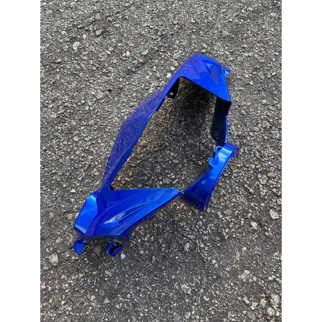 COVERSET LC LC135 V1 YAMAHA VELOZI / DOCTOR P BLUE BIRU BATIK SILVER 028 DESIGN STRIPE SIAP TANAM CLEAR 2K