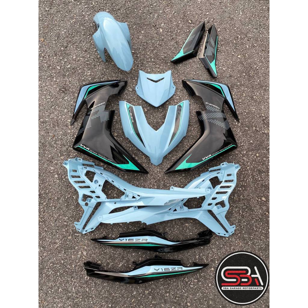 Y16 V2 COVERSET Y16ZR ORIGINAL HONG LEONG YAMAHA HLY BABY BLUE BSM PL DBSB STANDARD SIAP TAMPAL ABS VELOZI