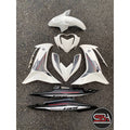 COVERSET BODYSET LC135 LC V8 RC WHITE BLACK FUEL INJECTION FI YAMAHA SIAP TANAM VELOZI ( L8-RC-3 )