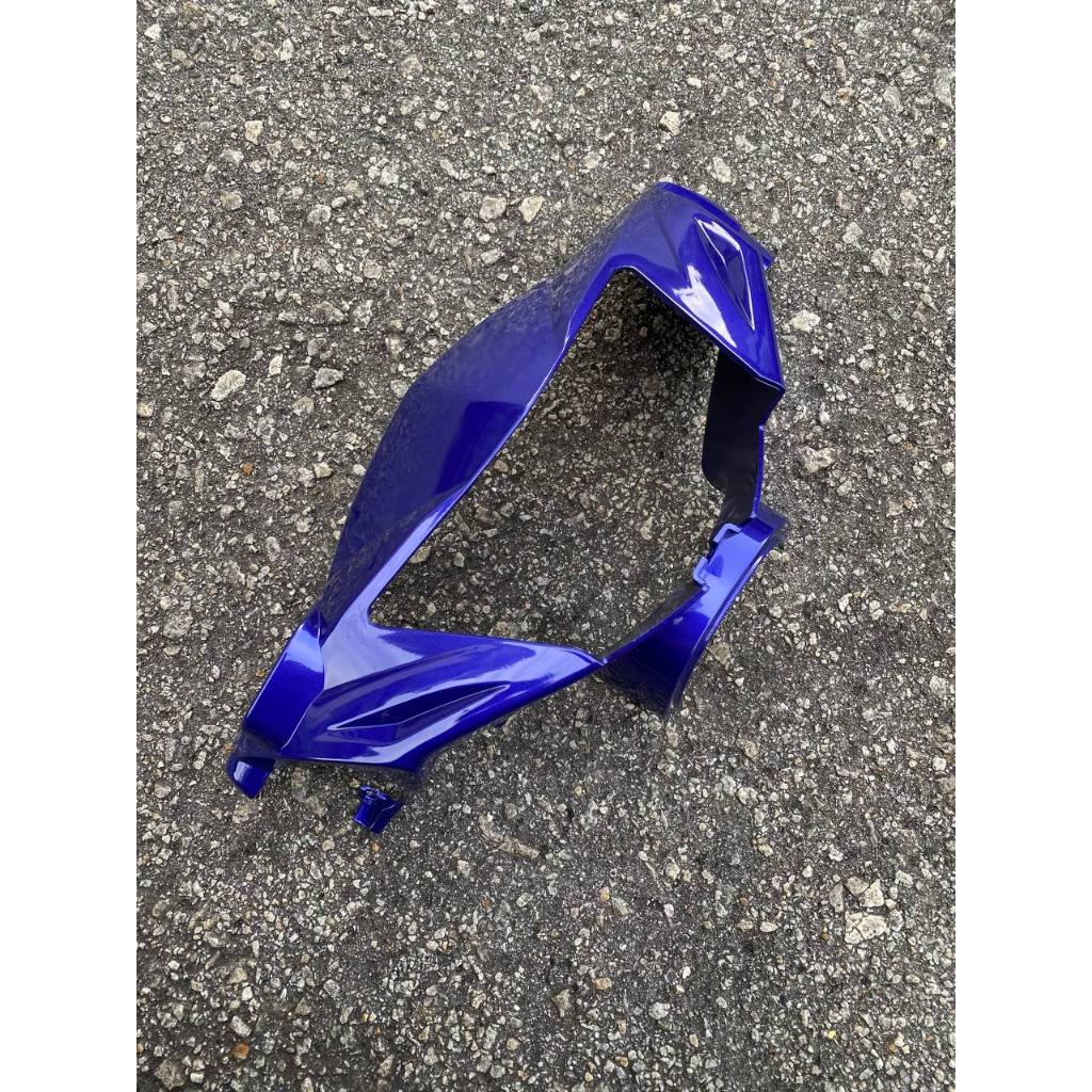 COVERSET BODYSET YAMAHA LC135 V1 BIRU FULL BATIK EXTREME SPIRIT ORIGINAL M SEKI STRIPE SIAP TAMPAL (FREE EMBLEM)