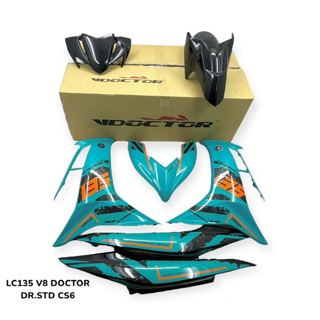 COVERSET BODYSET LC135 LC V8 VELOZI / DR STANDARD CS6 SC6 FUEL INJECTION FI YAMAHA SIAP TAMPAL / TANAM DOCTOR OEM