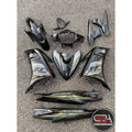 COVERSET HONG LEONG YAMAHA HLY VELOZI M SEKI LC LC135 V2 V3 V4 V5 V6 HITAM KILAT STANDARD NO 16 STRIPE SIAP TAMPAL