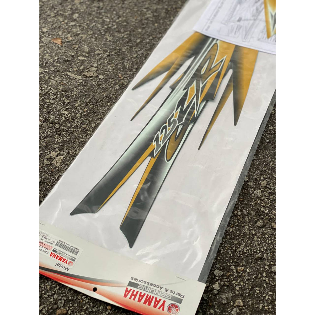 STICKER STRIPE BODY SET / COVERSET 125ZR MORITAKA KUNING DIRAJA ORIGINAL YAMAHA HLY