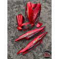 COVERSET BODYSET EGO FIRST MODEL 115 ORIGINAL NAKASONE SIAP TAMPAL VRC / DRMK RED MERAH YAMAHA FREE EMBLEM DADA