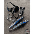 COVERSET BODYSET LAGENDA SRL 115 / 115Z Fi INJECTION HITAM KILAT BIRU BLUE STANDARD COLOR M SEKI SET SIAP TAMPAL