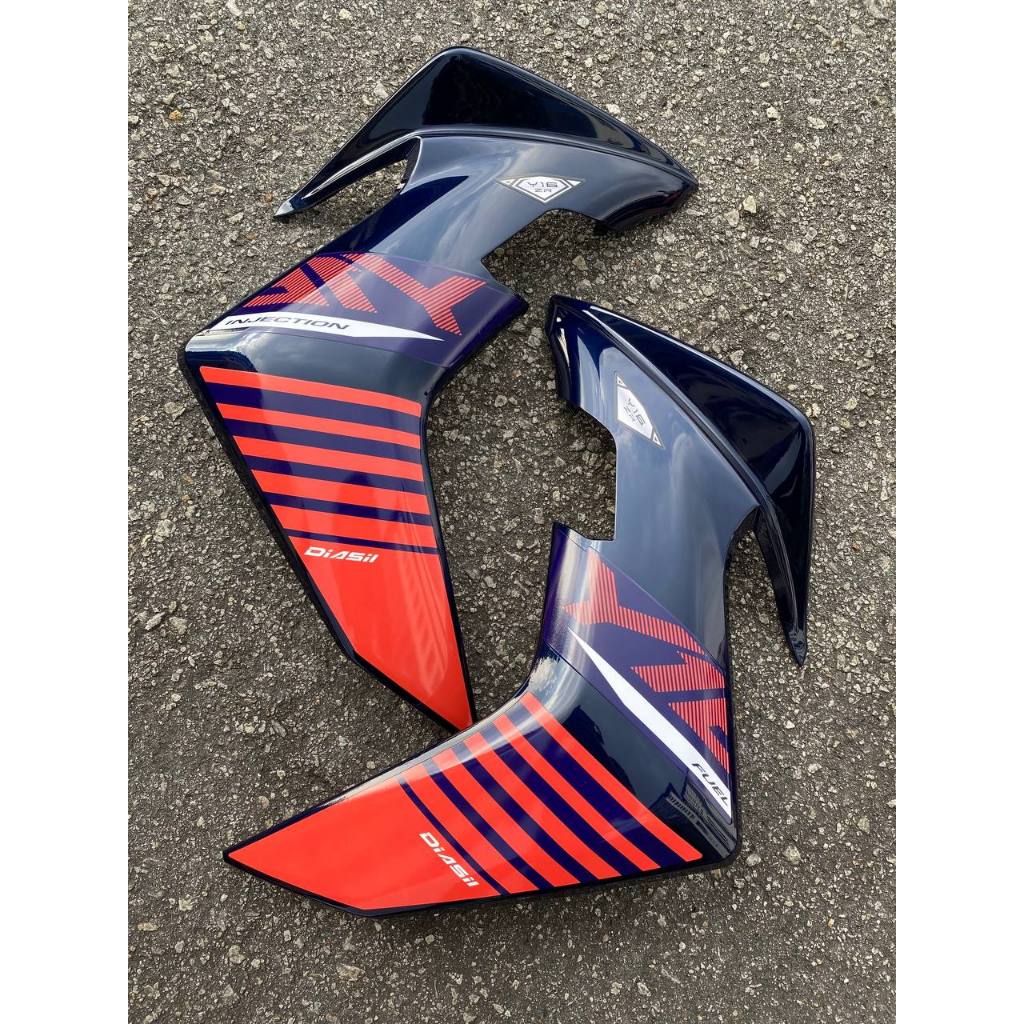 Y16 V1 V2 COVERSET Y16ZR VOM2 ORANGE DPBMU 2015 DESIGN Y16-ST-8 ORIGINAL VELOZI YAMAHA TANAM READY STOK