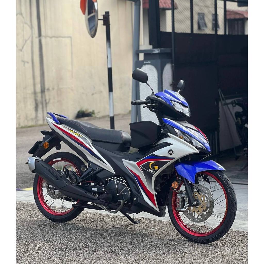 COVERSET BODYSET LC135 LC V8 5 MILLIONTH ROLL OUT 5MRO BLUE BIRU FUEL INJECTION FI YAMAHA SIAP TANAM VELOZI DOCTOR HLY