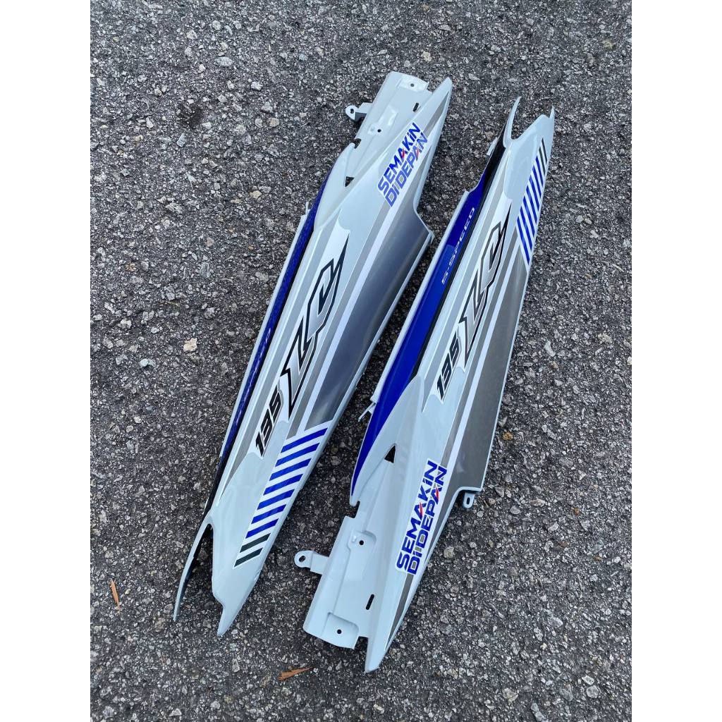 COVERSET BODYSET YAMAHA LC LC135 V6 V7 DR S BLUE GP BIRU CODE 038 STRIPE TANAM DOCTOR EDITION OEM