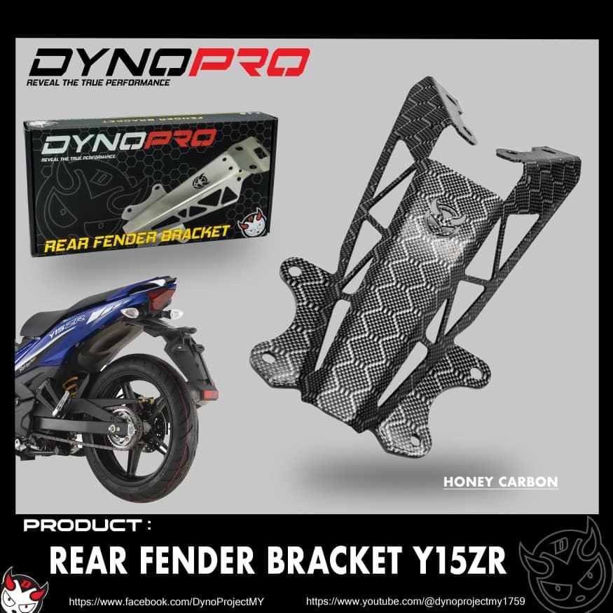 REAR FENDER BRACKET 2MM TEBAL Y15ZR MUDGUARD BELAKANG Y15 YAMAHA ORIGINAL DYNOPRO DYNO STAINLESS STEEL CARBON CHROME