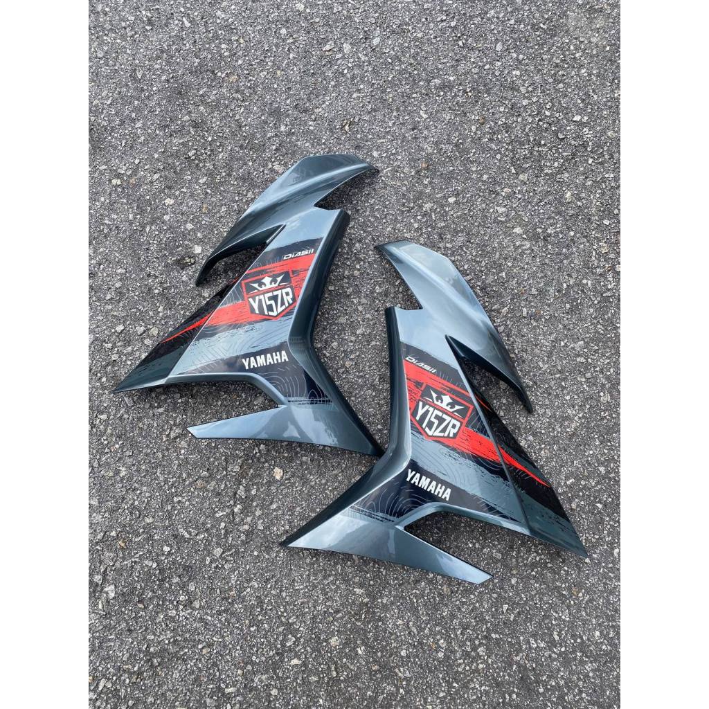 COVERSET BODYSET Y15 Y15ZR YSUKU V2 PL BNM3 GREY BLACK STD YAMAHA HLY DOCTOR SIAP TANAM / VELOZI TAMPAL 2024