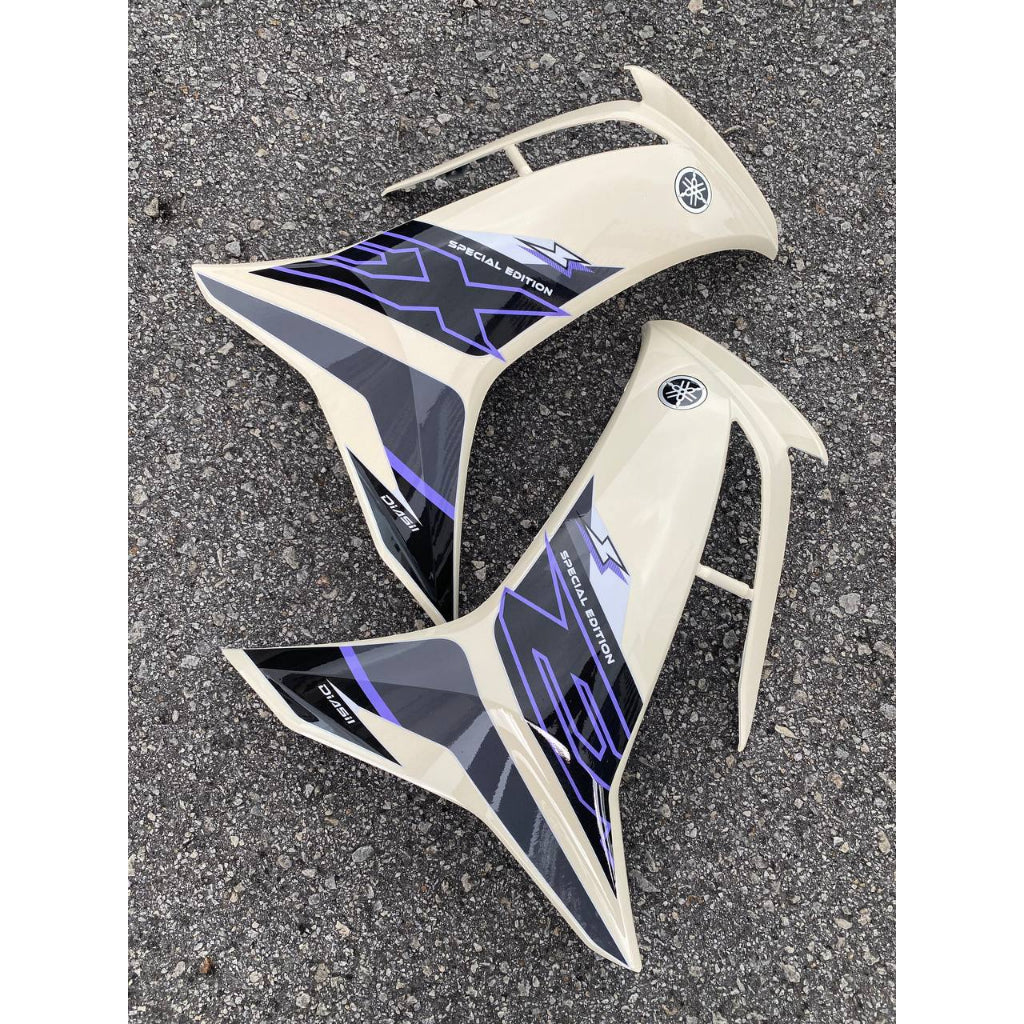 COVERSET BODYSET LC135 LC V8 DR CREAMY EX 033 FUEL INJECTION FI YAMAHA SIAP TANAM DOCTOR OEM